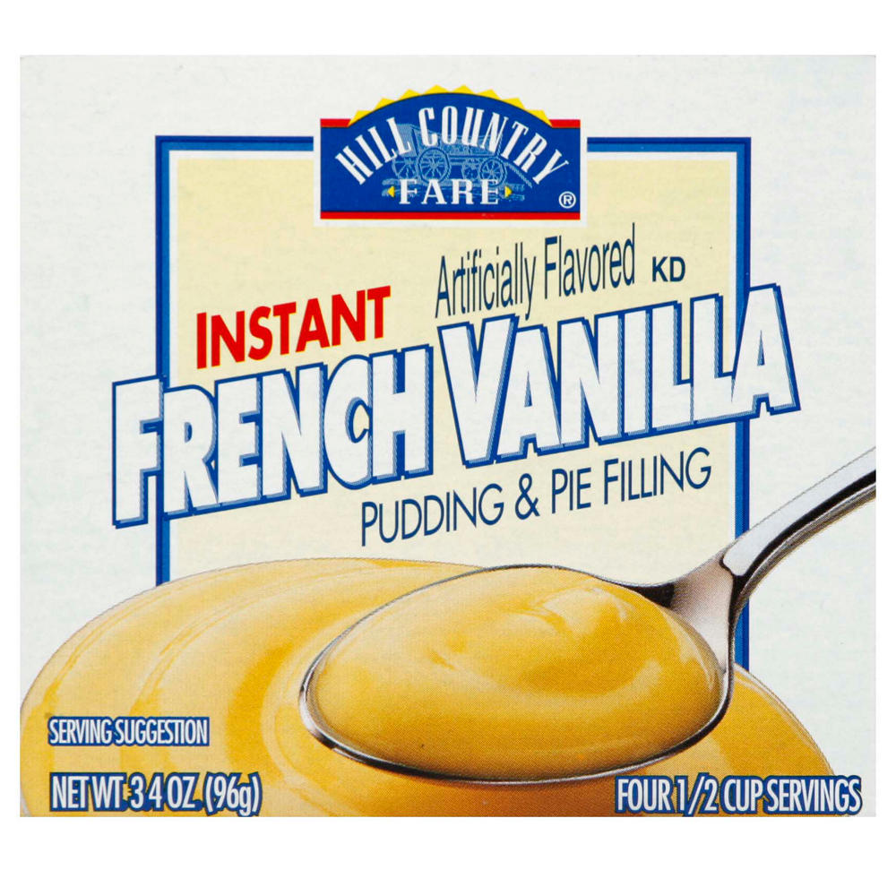 Hill Country Fare Instant French Vanilla Pudding Mix, 3.4 oz