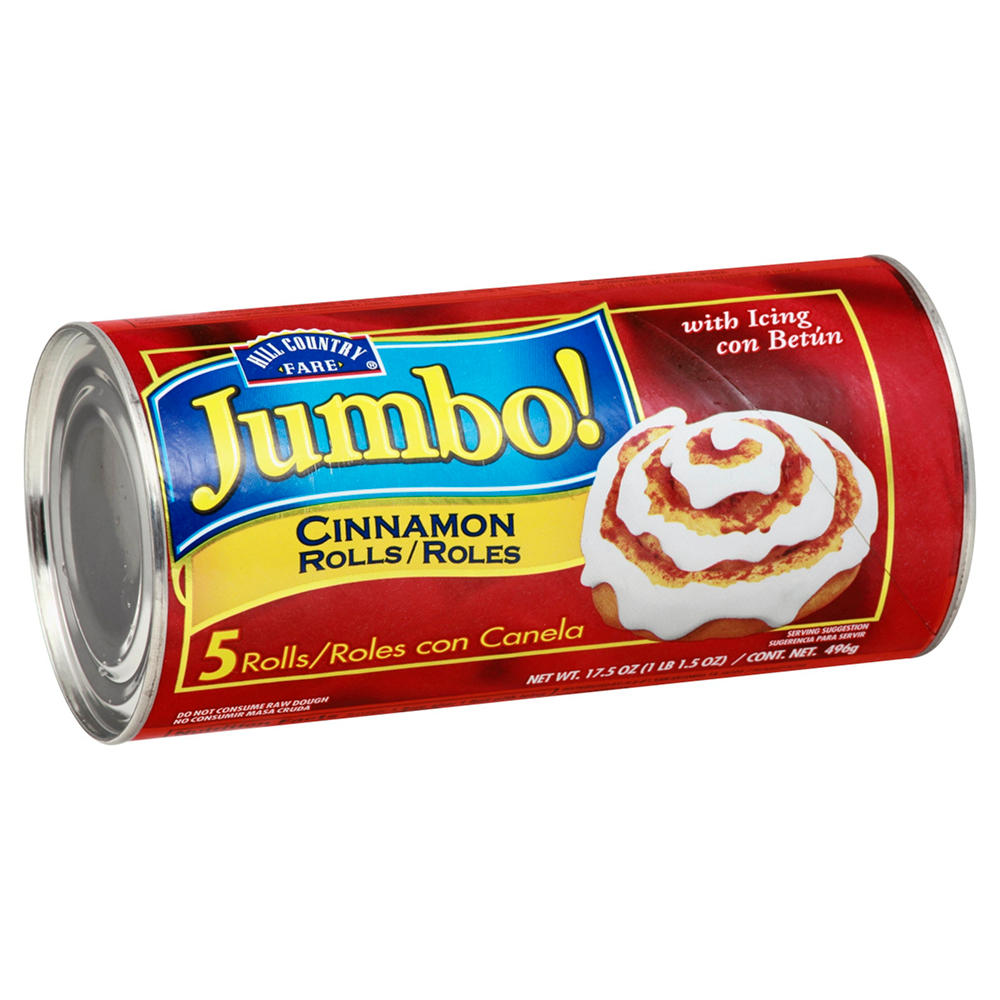 Hill Country Fare Jumbo Cinnamon Rolls with Icing, 5 ct