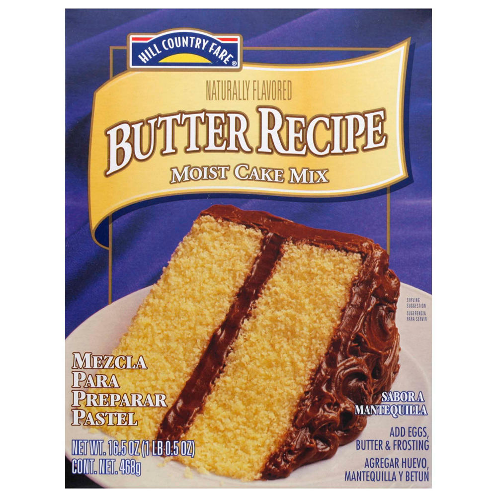 Hill Country Fare Moist Butter Recipe Cake Mix, 16.5 oz