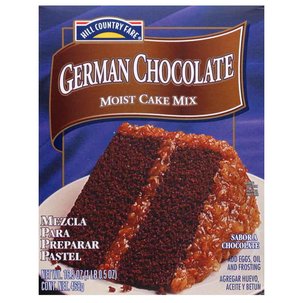 Hill Country Fare Moist German Chocolate Cake Mix, 16.5 oz