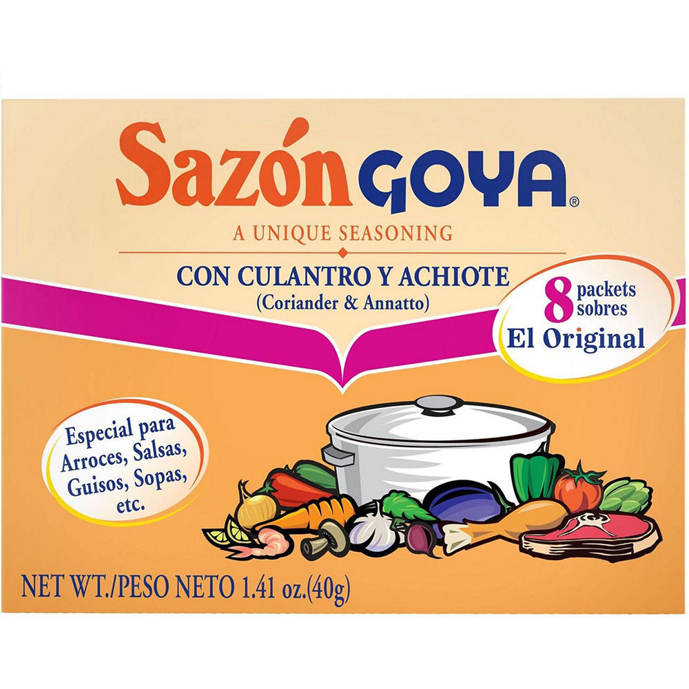 Goya Sazón Coriander & Annatto Seasoning, 1.41 oz