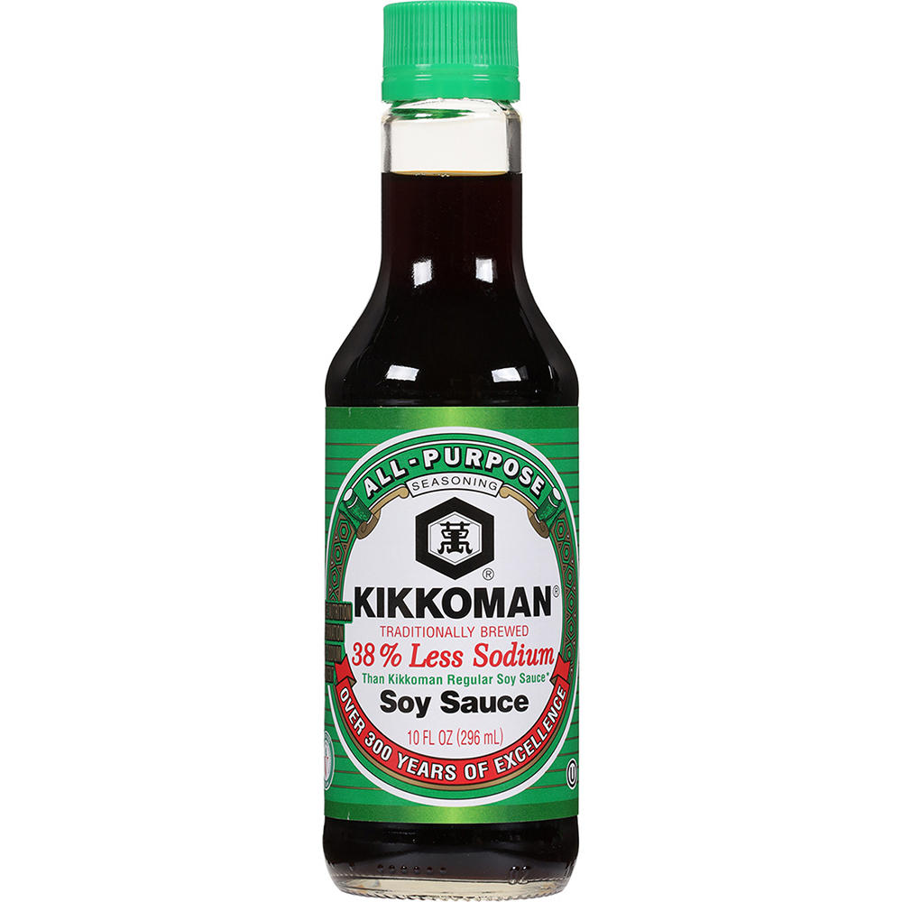 Kikkoman Less Sodium Soy Sauce, 10 oz