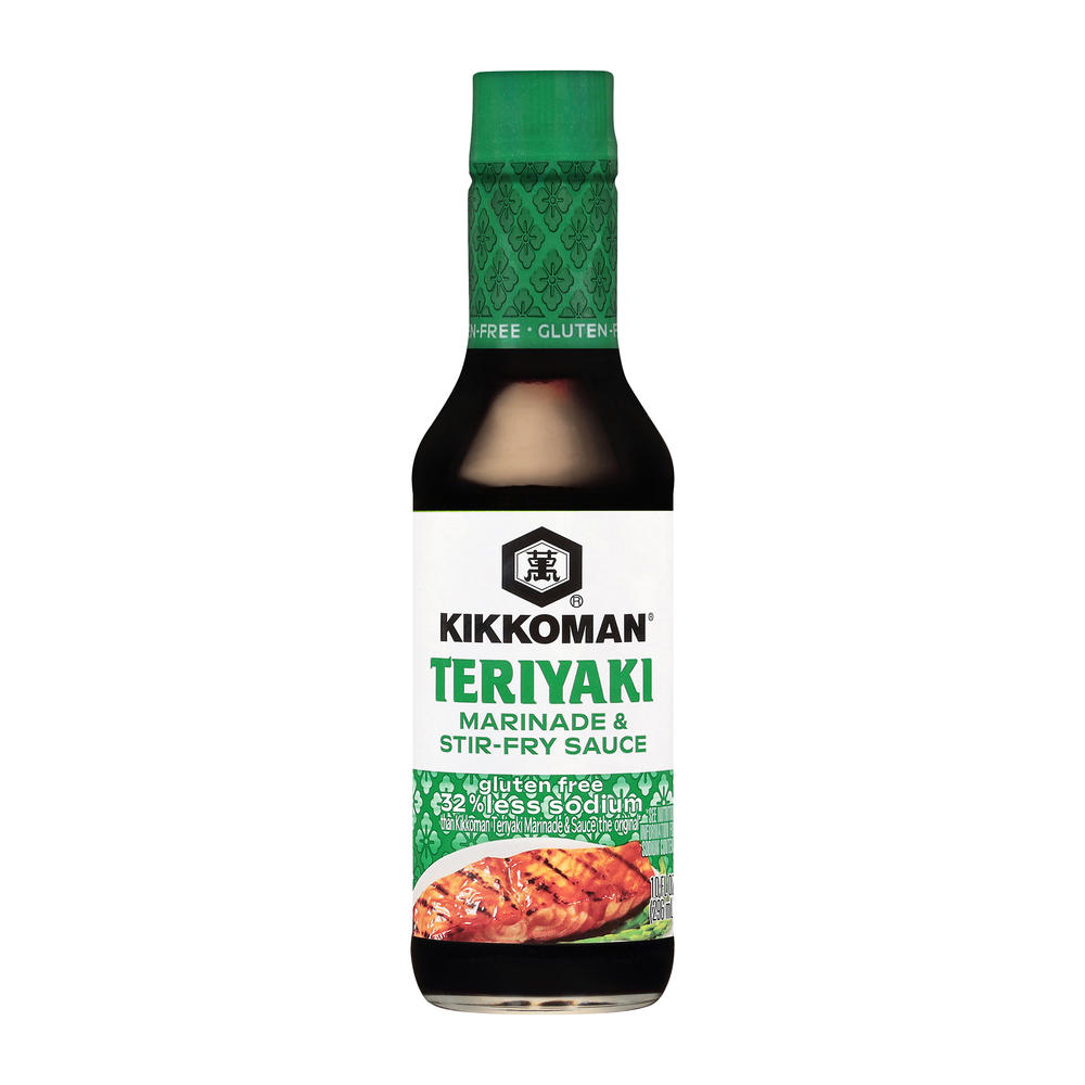 Kikkoman Less Sodium Teriyaki Sauce, 10 oz