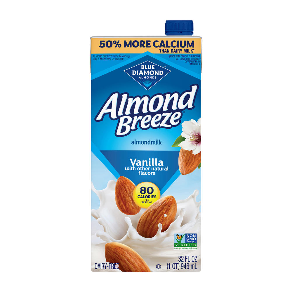 Blue Diamond Almond Breeze Vanilla Almond Milk, 32 oz