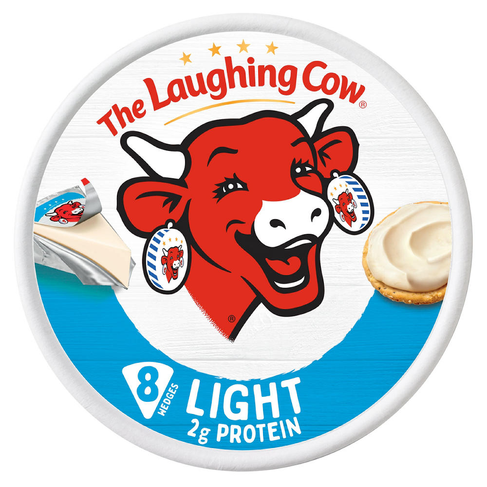 The Laughing Cow Spreadable Cheese Wedges - Creamy Light, 8ct, 5.4 oz