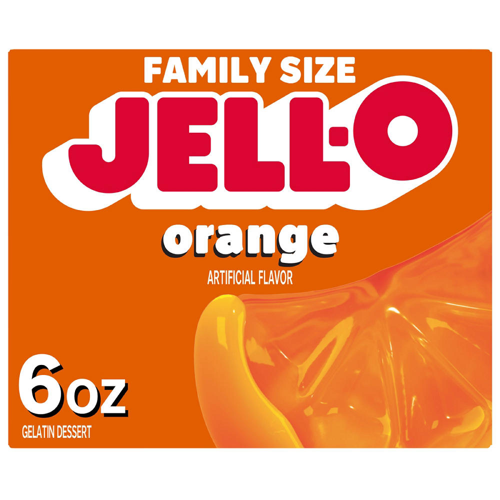 Jell-O Orange Instant Gelatin Mix, 6 oz