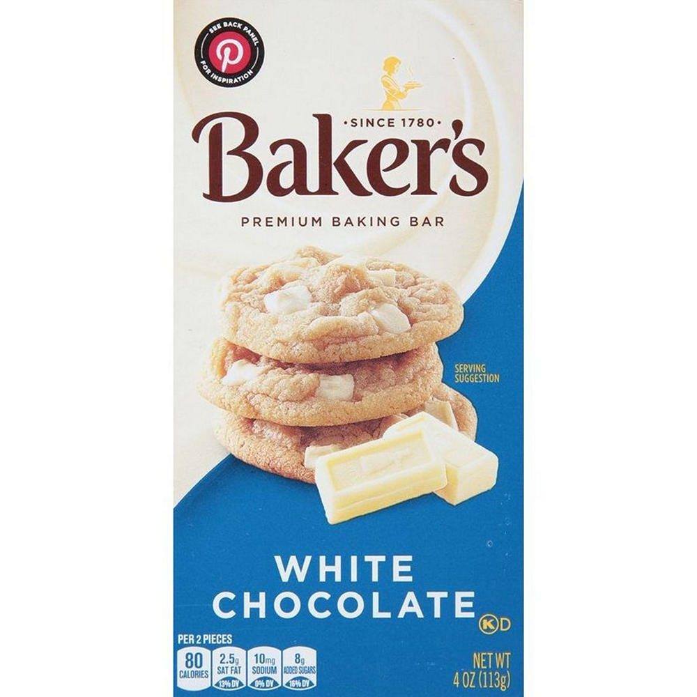 Baker's Premium White Chocolate Baking Bar, 4.00 oz