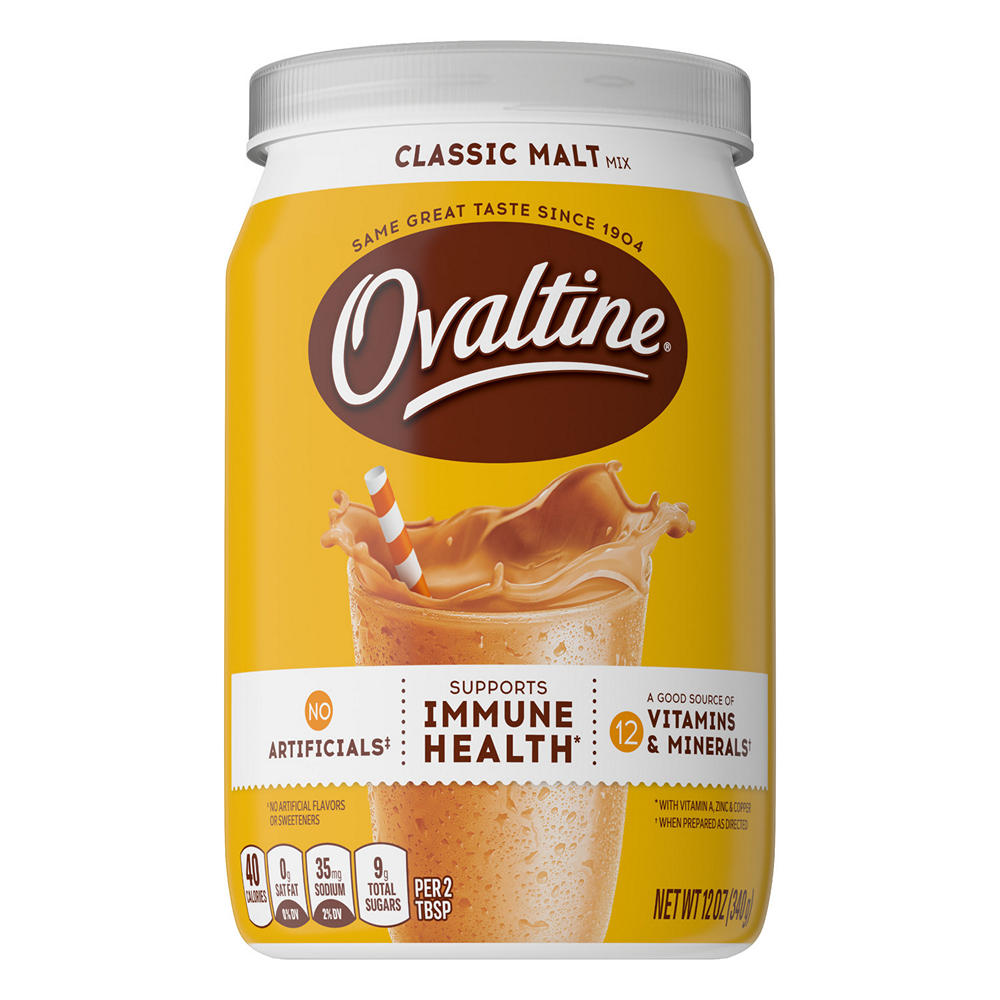 Ovaltine Classic Malt Mix, 12 oz