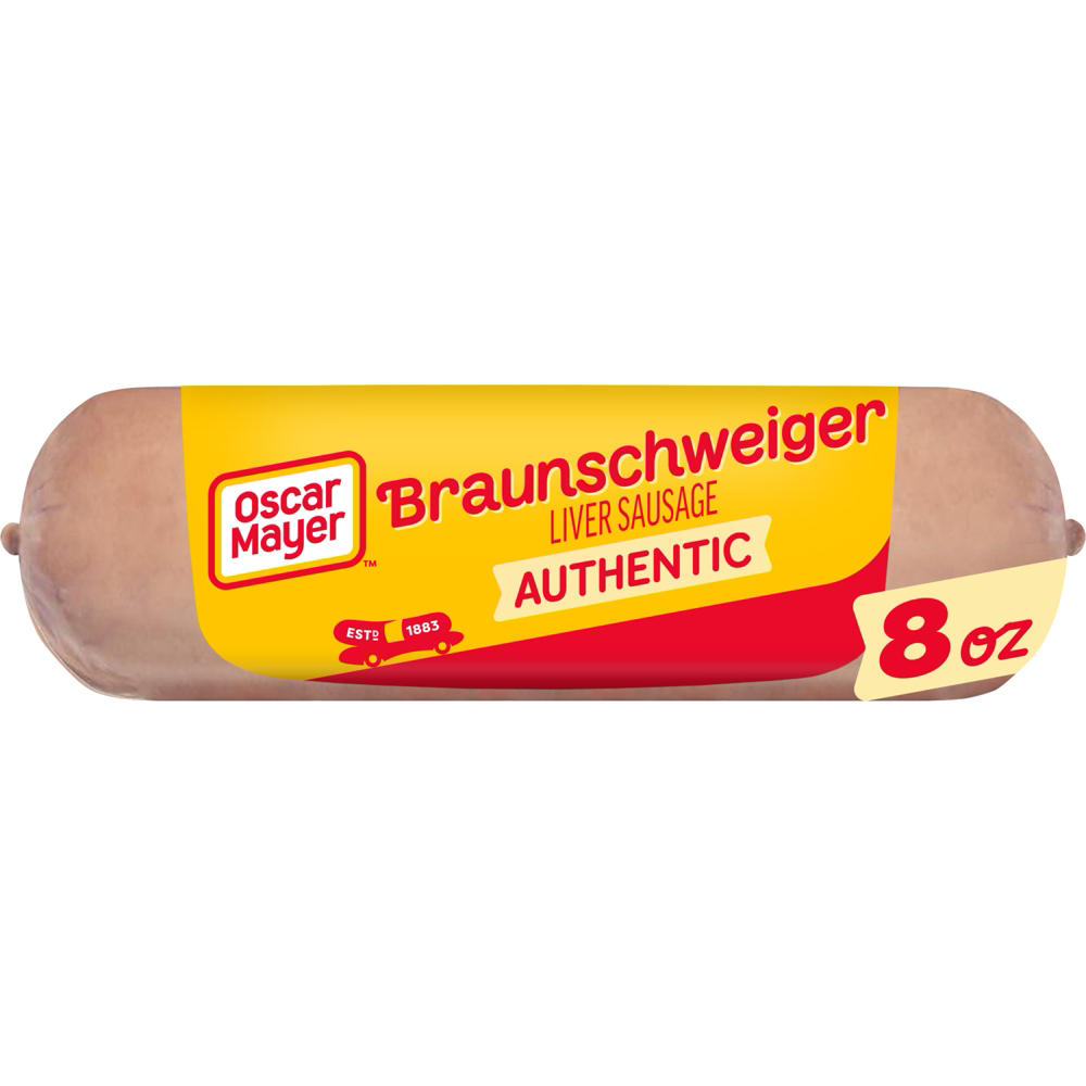 Oscar Mayer Braunschweiger Liver Sausage, 8 oz
