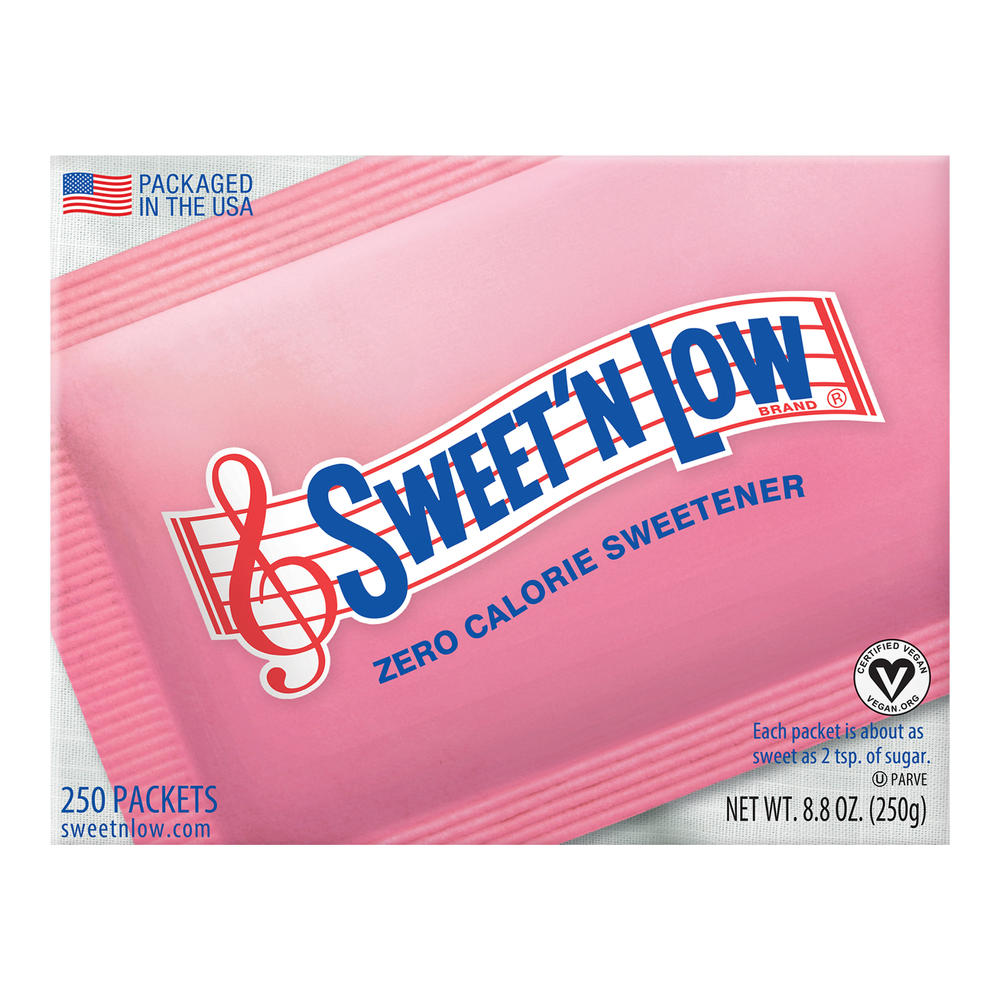 Sweet 'N Low Zero Calorie Sweetener Packets, 250 ct