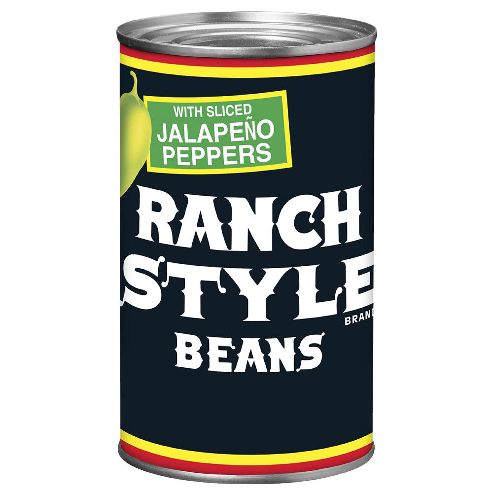 Ranch Style Beans Beans With Sliced Jalapeno Peppers Canned Beans, 26 oz