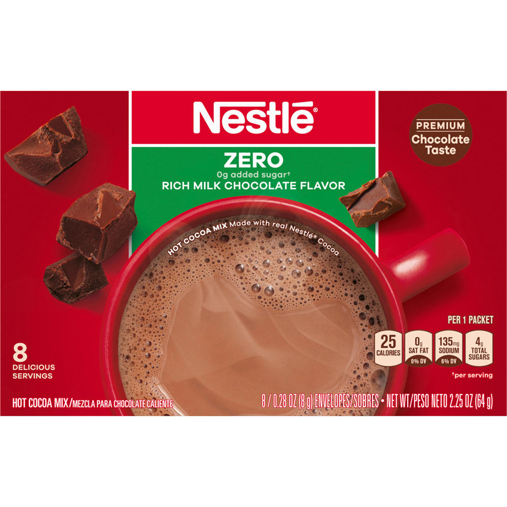 Nestle Fat Free Rich Milk Chocolate Hot Cocoa Mix, 8 ct