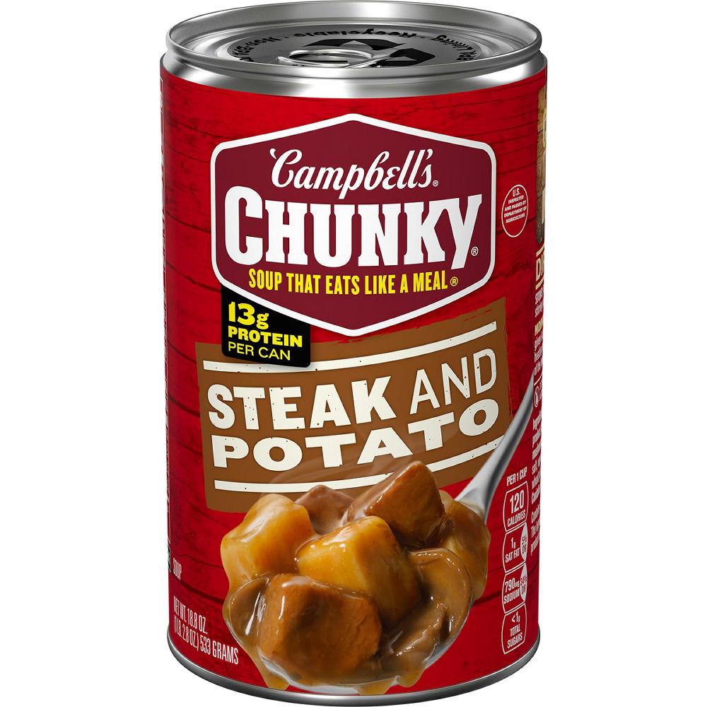 Campbell's Chunky Steak & Potato Soup, 18.8 oz