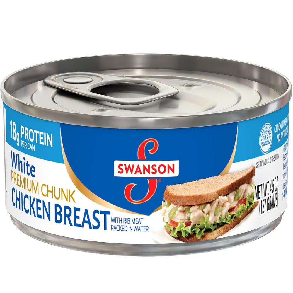 Swanson White Premium Chunk Canned Chicken Breast in Water, 4.5 oz