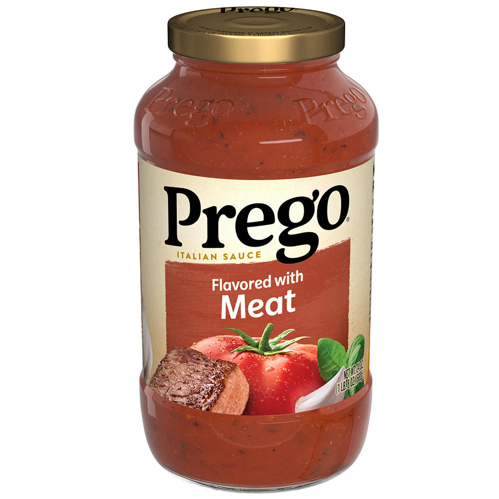Prego Flavored with Meat Pasta Sauce, 24 oz
