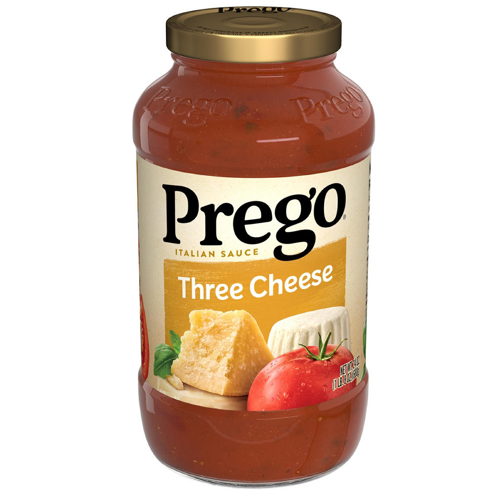 Prego Three Cheese Pasta Sauce, 24 oz