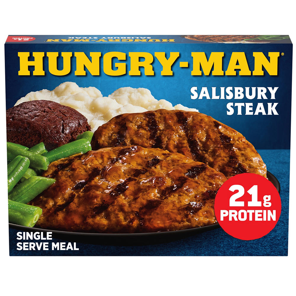 Hungry-Man Salisbury Steak Frozen Meal, 16 oz