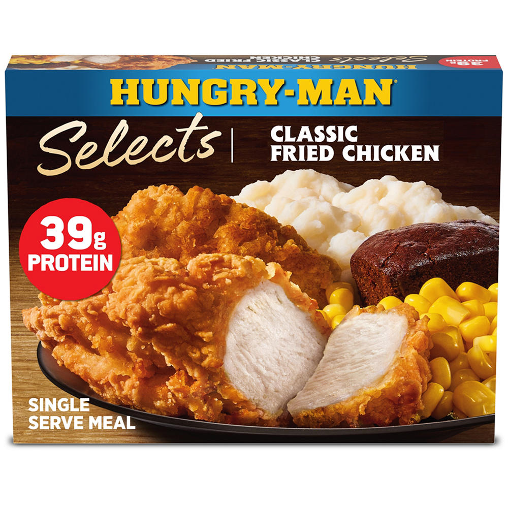 Hungry-Man Selects Classic Fried Chicken Frozen Meal, 16 oz