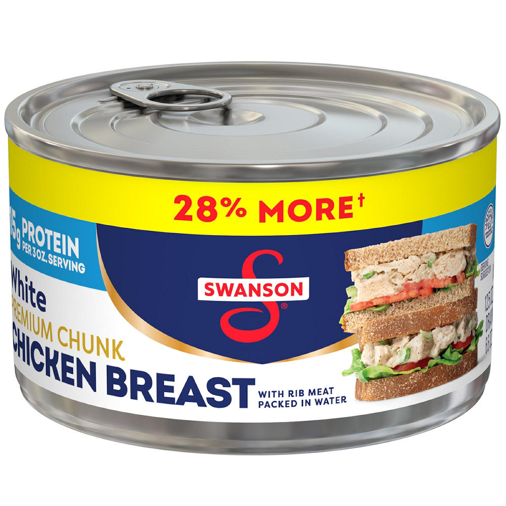 Swanson White Premium Chunk Canned Chicken Breast in Water, 12.5 oz