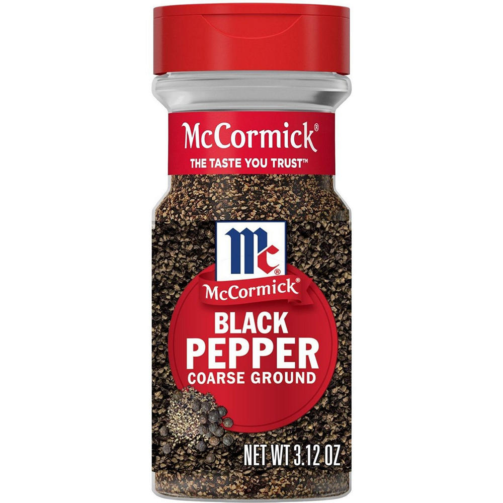 McCormick Coarse Ground Black Pepper, 3.12 oz