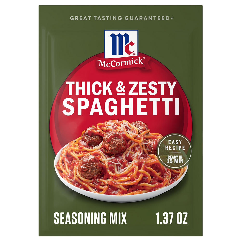 McCormick Thick & Zesty Spaghetti Sauce Seasoning Mix, 1.37 oz