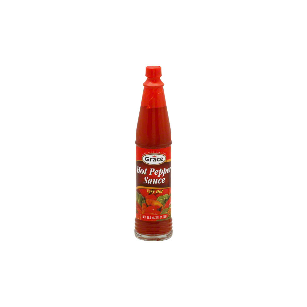 Grace Very Hot Pepper Sauce, 3 oz