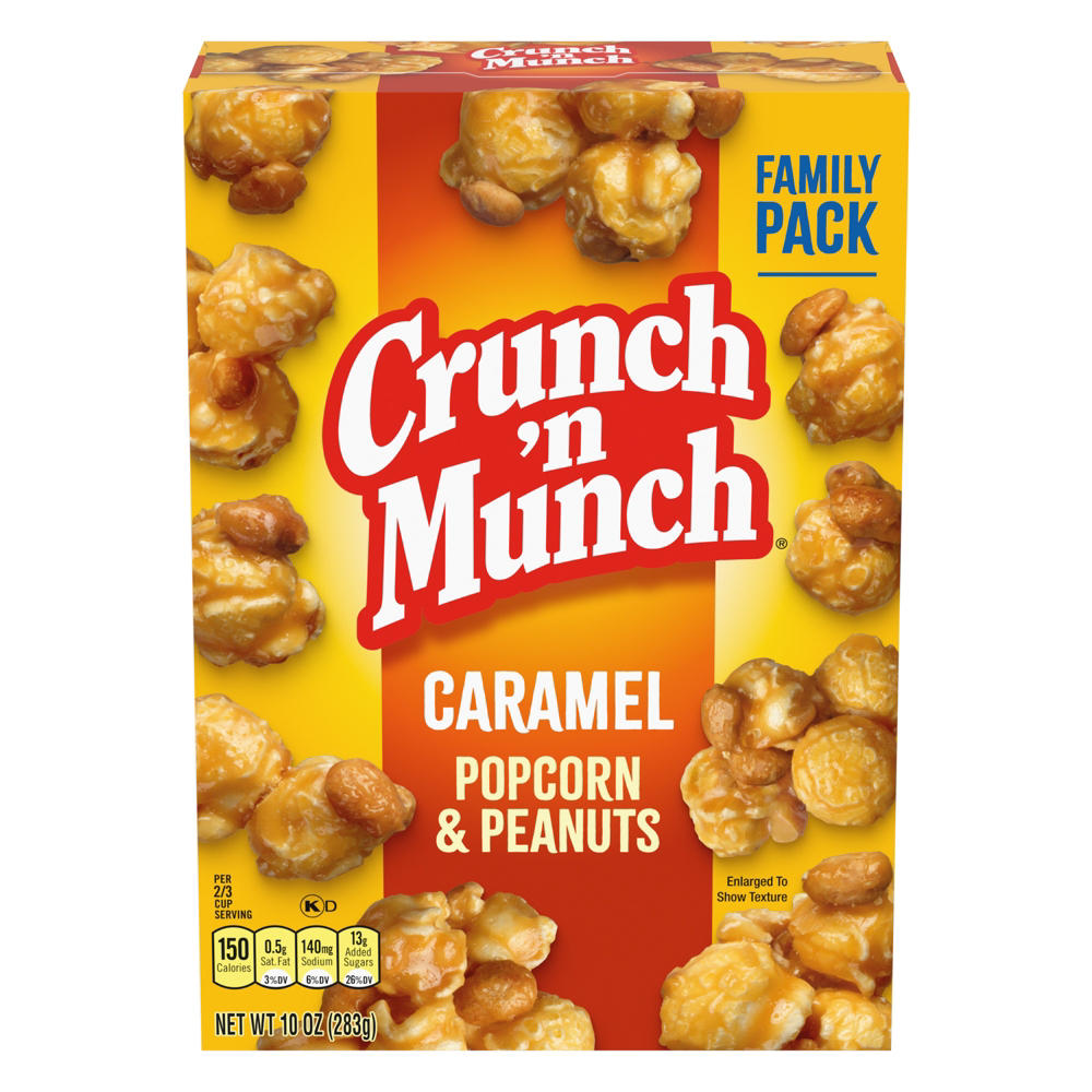 Crunch 'n Munch Caramel Popcorn & Peanuts, 10 oz