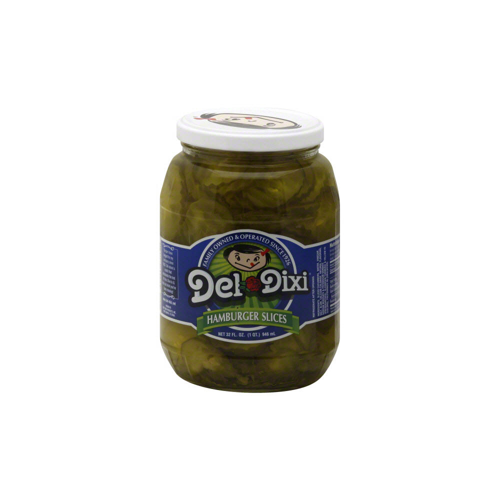 Del-Dixi Hamburger Dill Slices, 32 oz