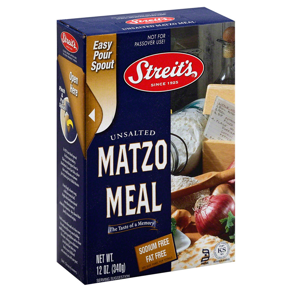 Streit's Kosher Unsalted Matzo Meal, 12 oz