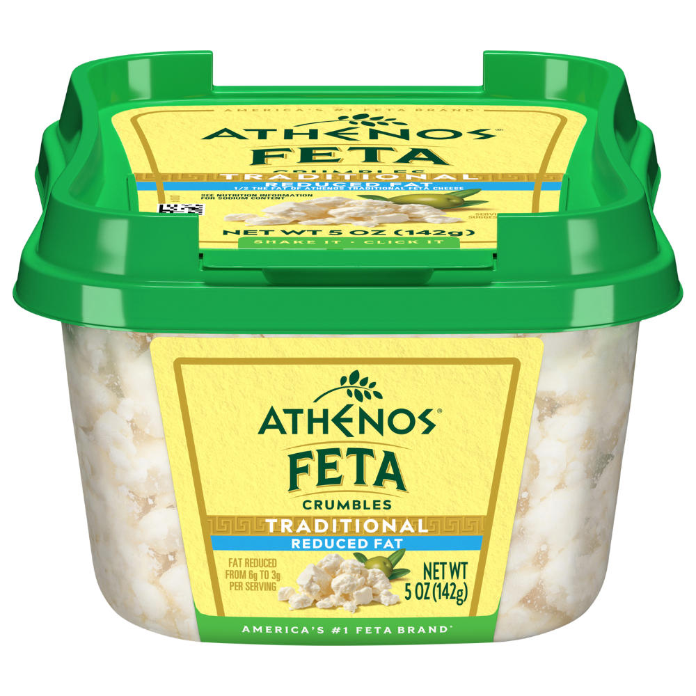 Athenos Reduced Fat Crumbled Feta Cheese, 5 oz