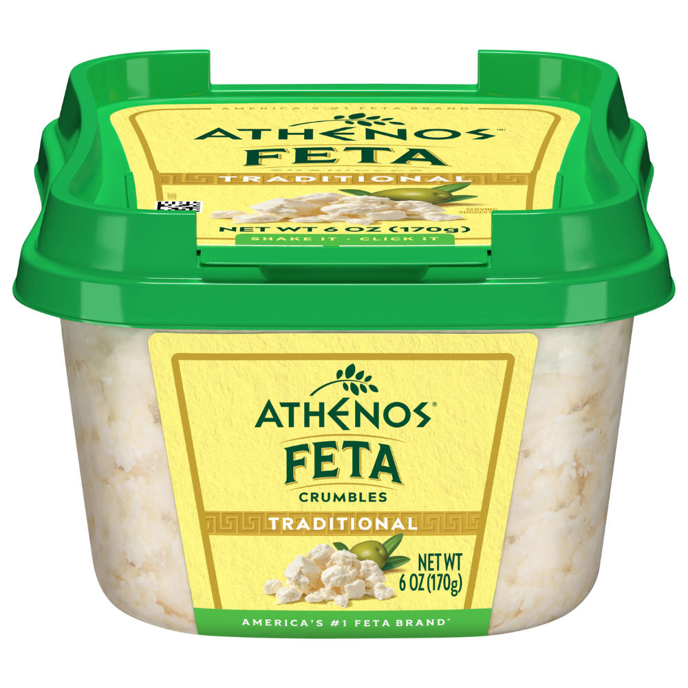 Athenos Traditional Crumbled Feta Cheese, 6 oz