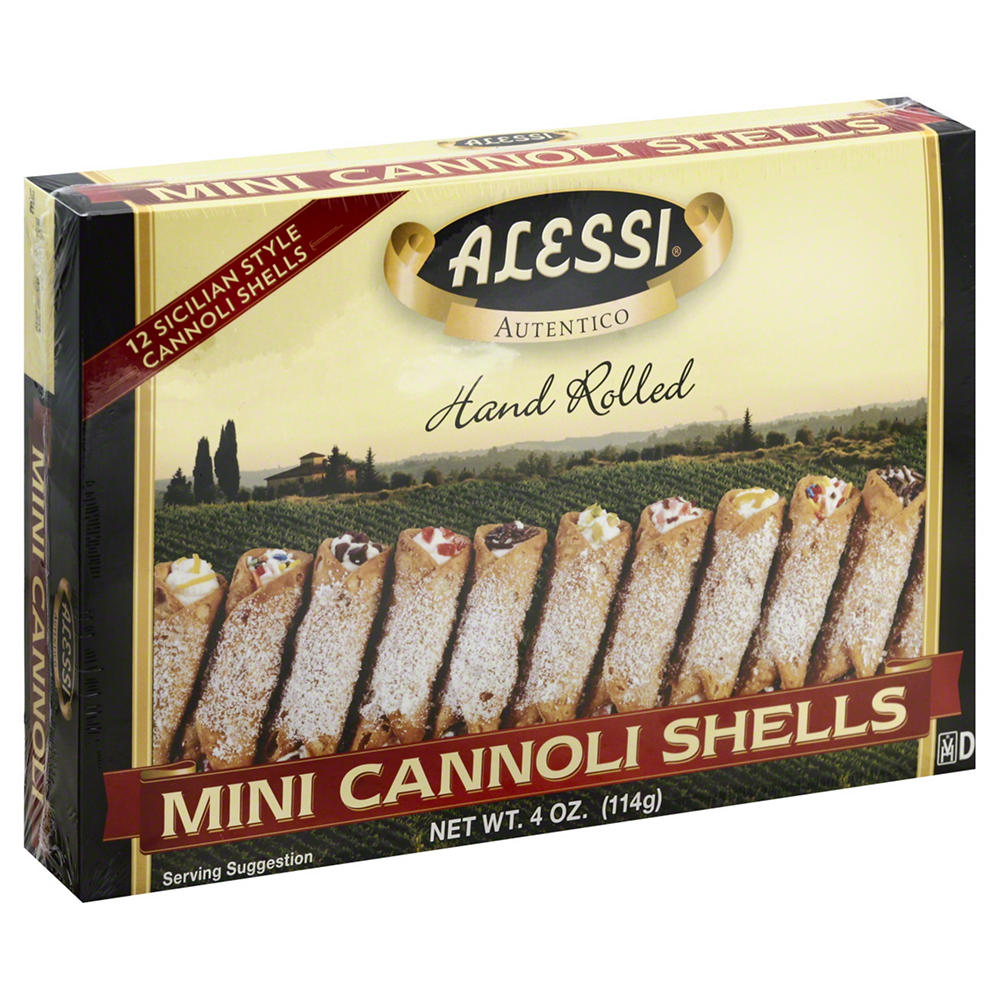Alessi Mini Sicilian Style Cannoli Shells, 4 oz