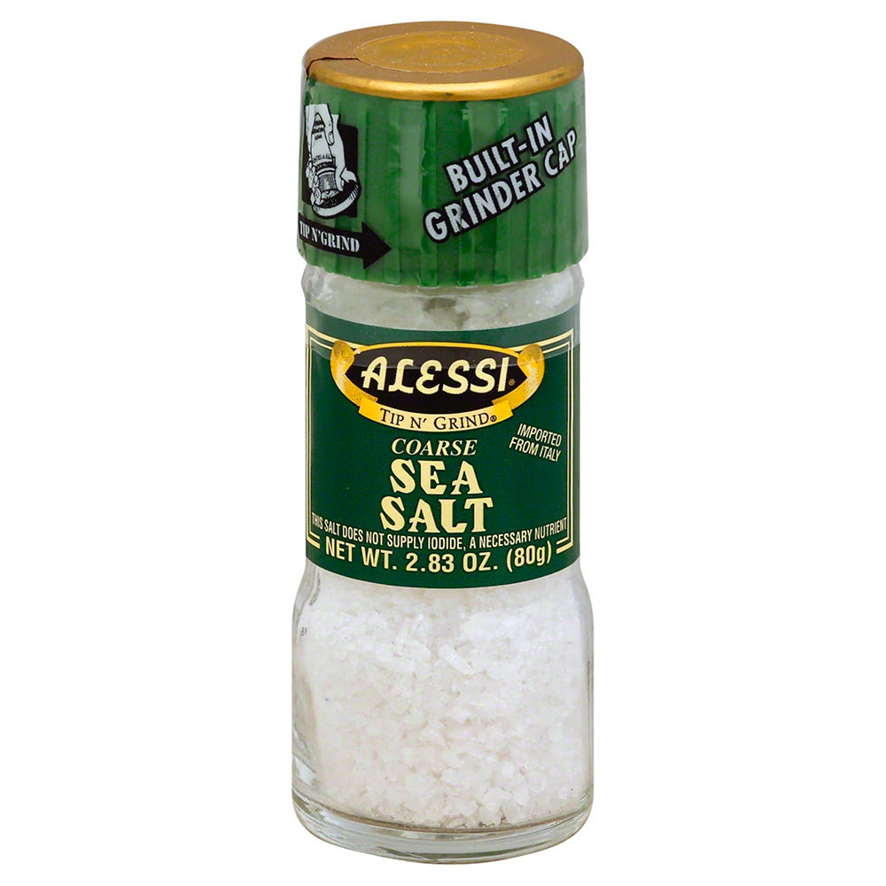 Alessi Tip N' Grind Coarse Sea Salt, 2.83 oz