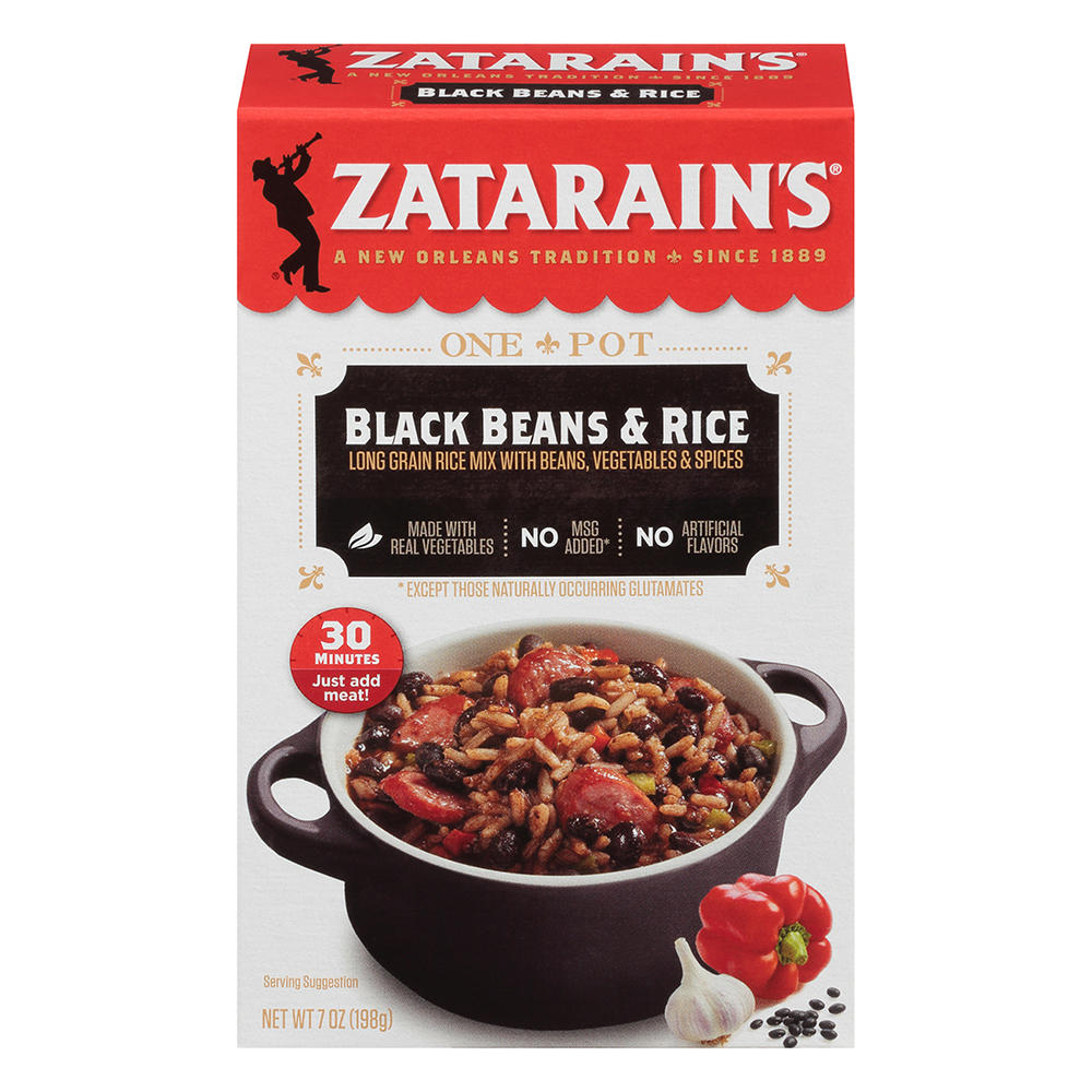 Zatarain's Black Beans & Rice, 7 oz
