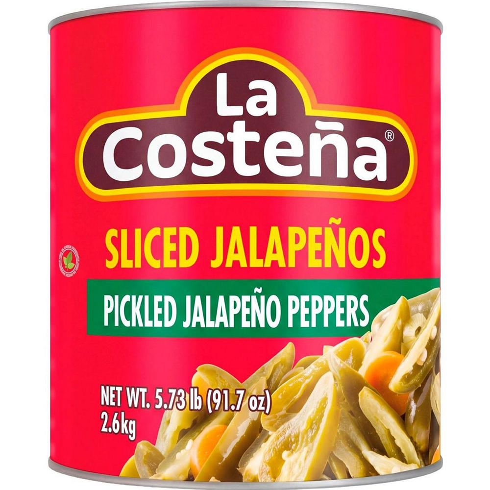 La Costena Sliced Pickled Jalapeño Peppers, 91.7 oz
