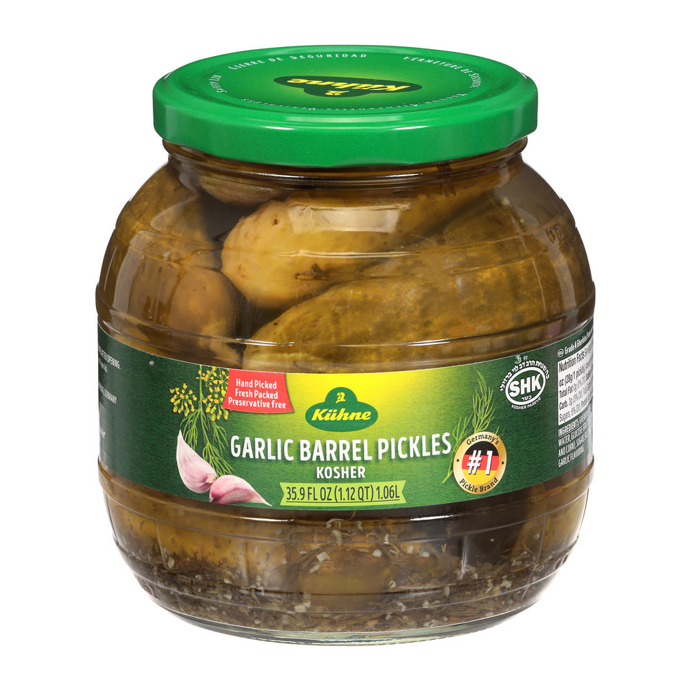 Kühne Garlic Barrel Pickles, 35.9 oz