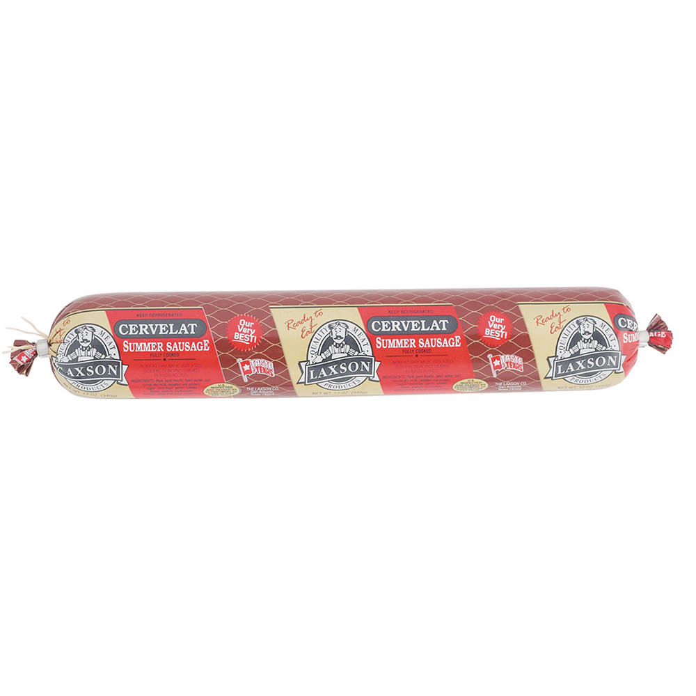 Laxson Cervelat Summer Sausage, 12 oz