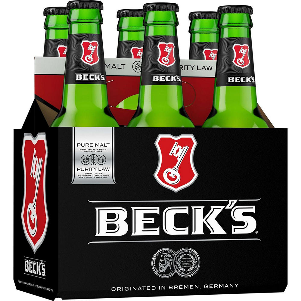 Beck's Beer 6 pk Bottles, 12 oz