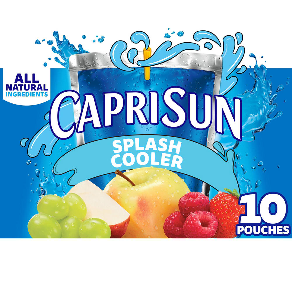 Capri Sun Splash Cooler Juice Drink Blend 10 pk Pouches, 6 oz