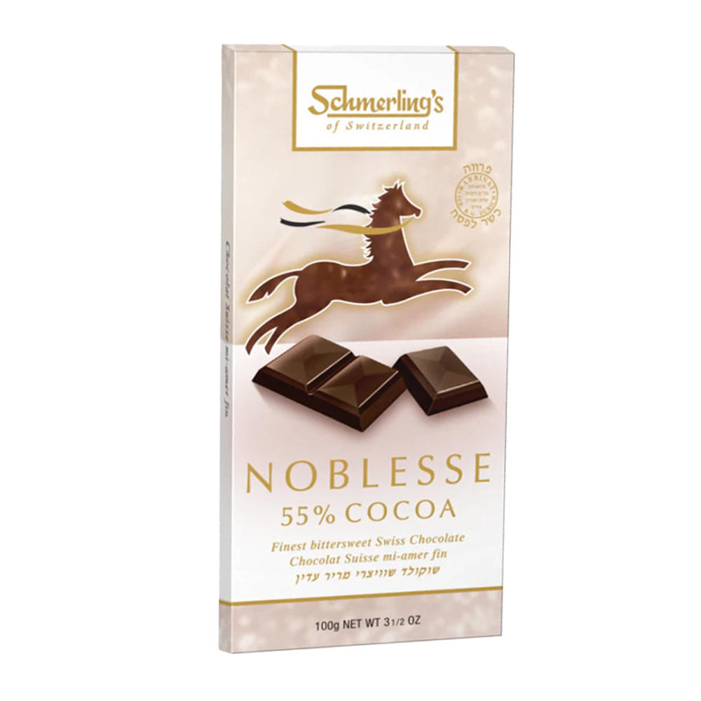 Schmerling's Kosher Noblesse 55% Cocoa Bittersweet Swiss Chocolate, 3.5 oz