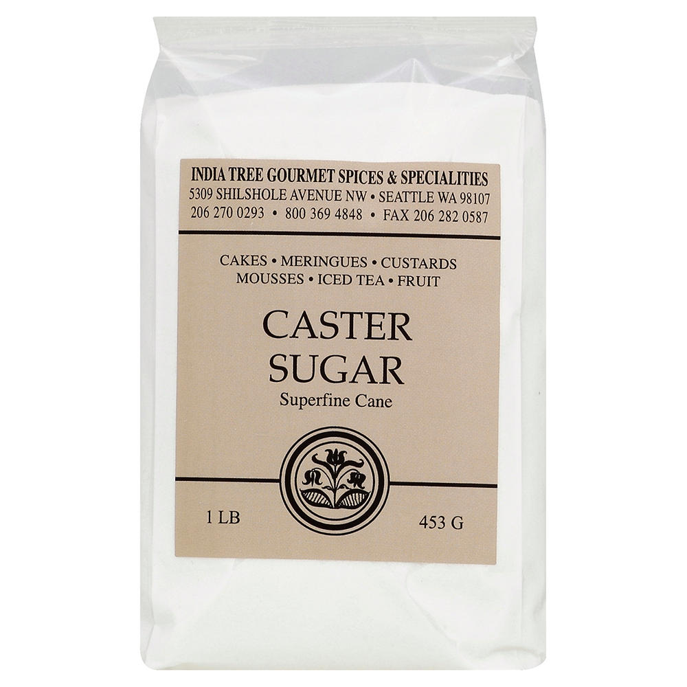 India Tree Superfine Cane Caster Sugar, 1 lb