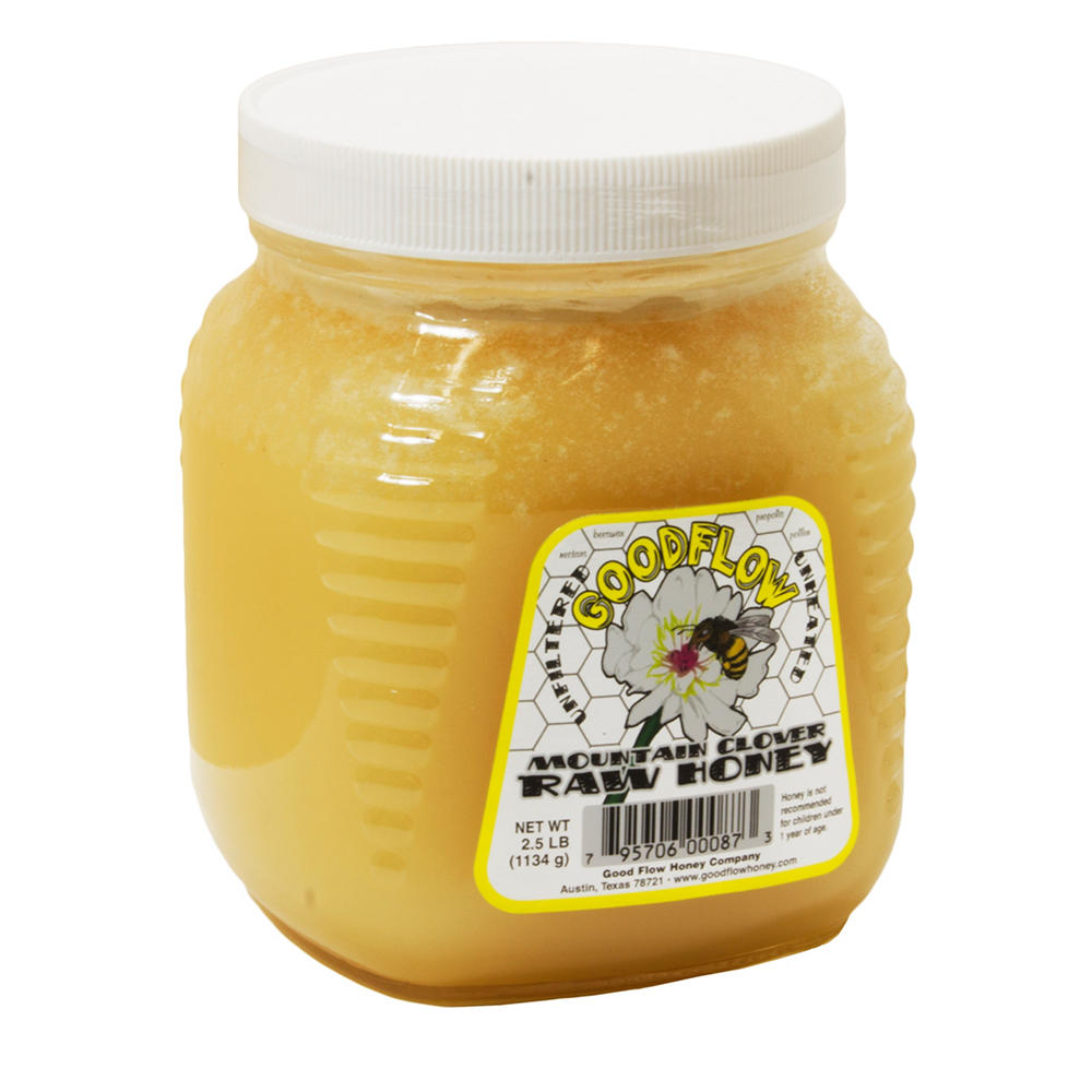 Good Flow Honey Co. Mountain Clover Raw Honey, 2.5 lbs