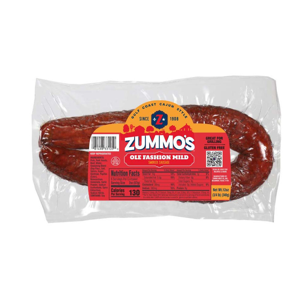 Zummo's Ole Fashion Mild Sausage , 12 oz