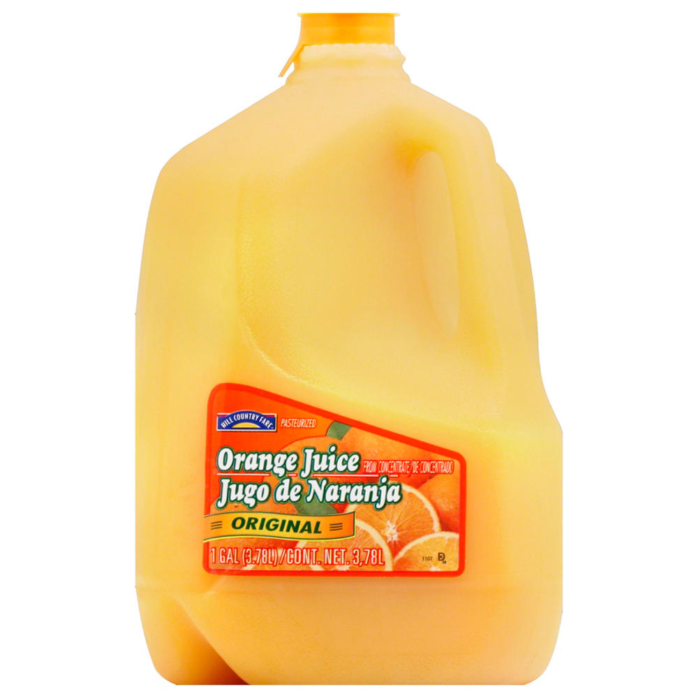 Hill Country Fare Orange Juice - Original, 1 gal