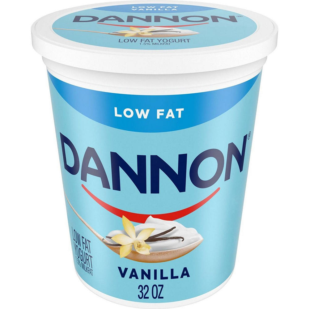 Dannon Vanilla Low Fat Yogurt, 32 oz