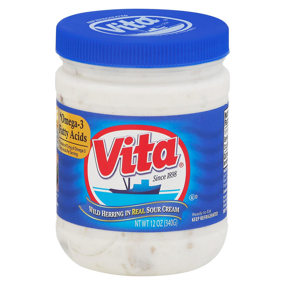 Vita Herring in Real Sour Cream, 12 oz