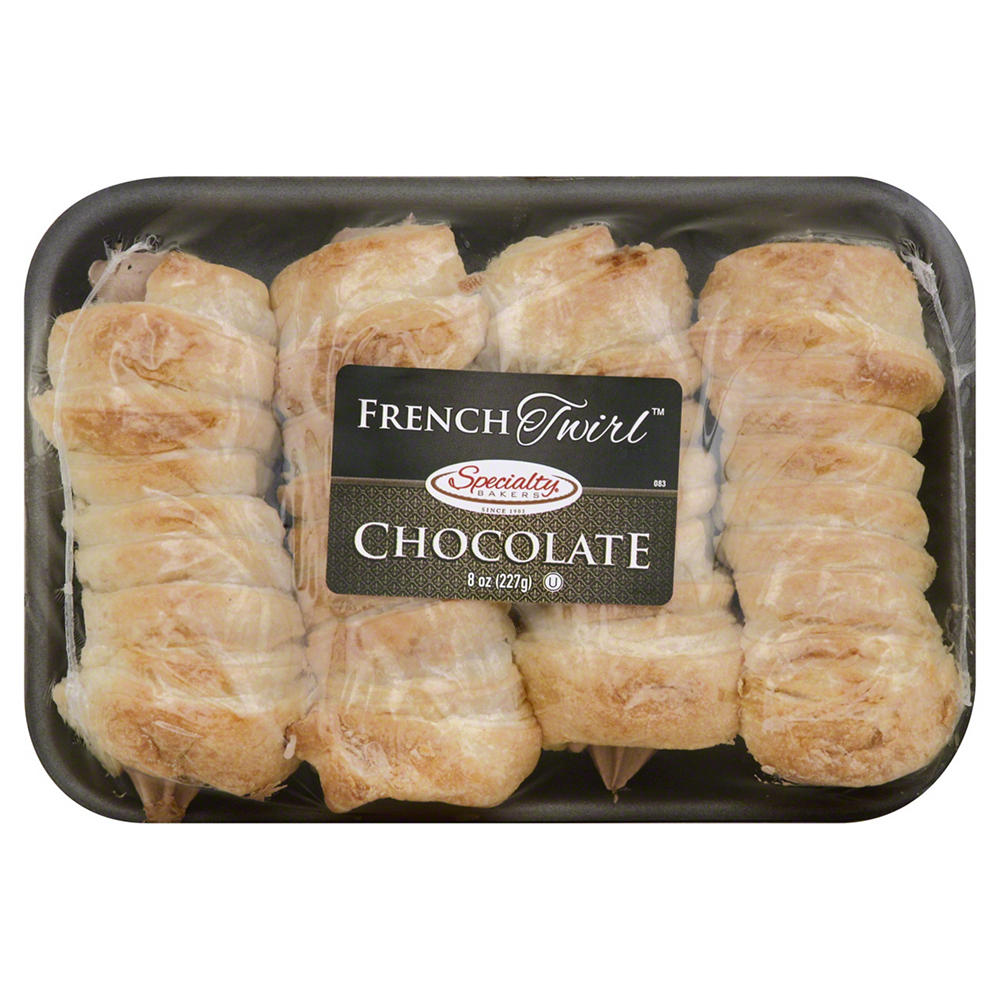 Specialty Bakers Chocolate French Twirls, 4 ct