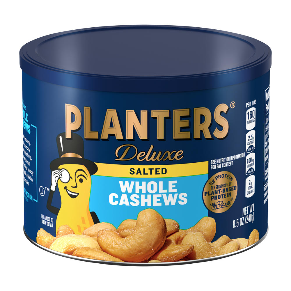 Planters Deluxe Salted Whole Cashews, 8.5 oz