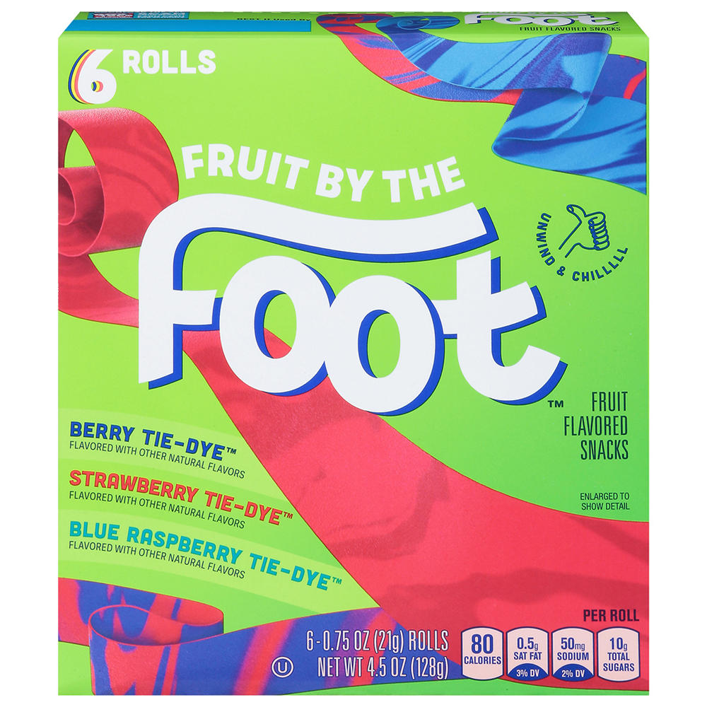 Fruit By The Foot Fruit Snacks Variety Pack, 6 ct
