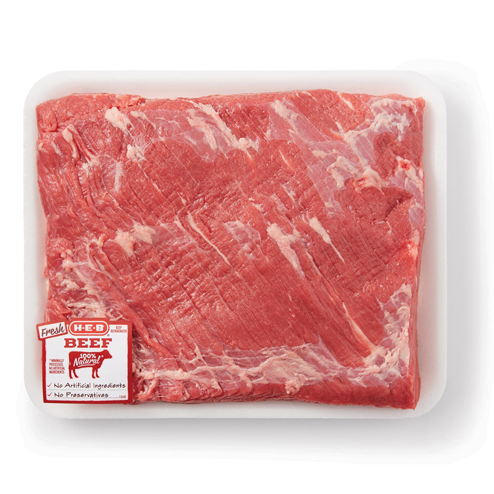 H-E-B Trimmed Center Cut Beef Brisket Flat – USDA Select, Avg. 2.85 lbs